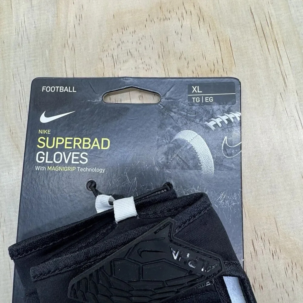 NEW Jordan Superbad Football Gloves Black NFL Logo Sz XL CK3023-091